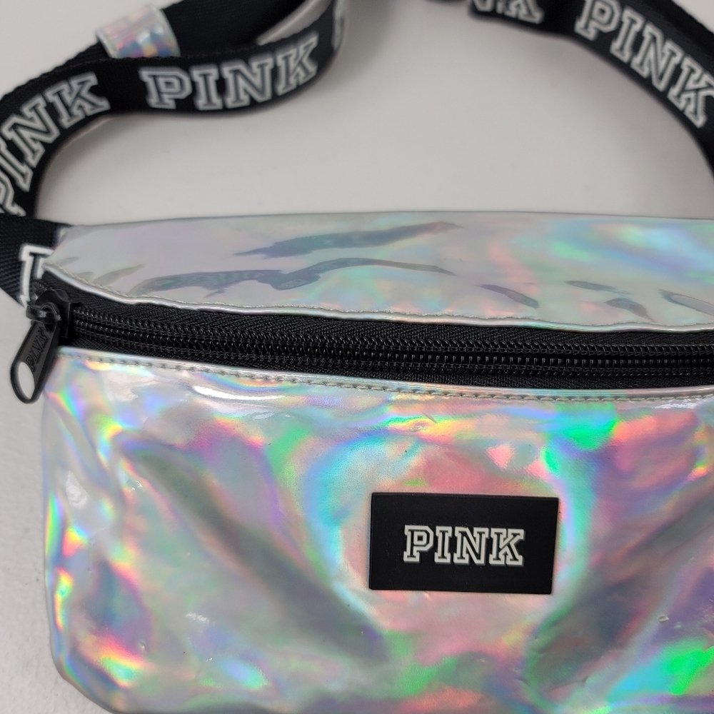 Victoria' Secrets PINK Fanny pack silver colored - Picture 4 of 9